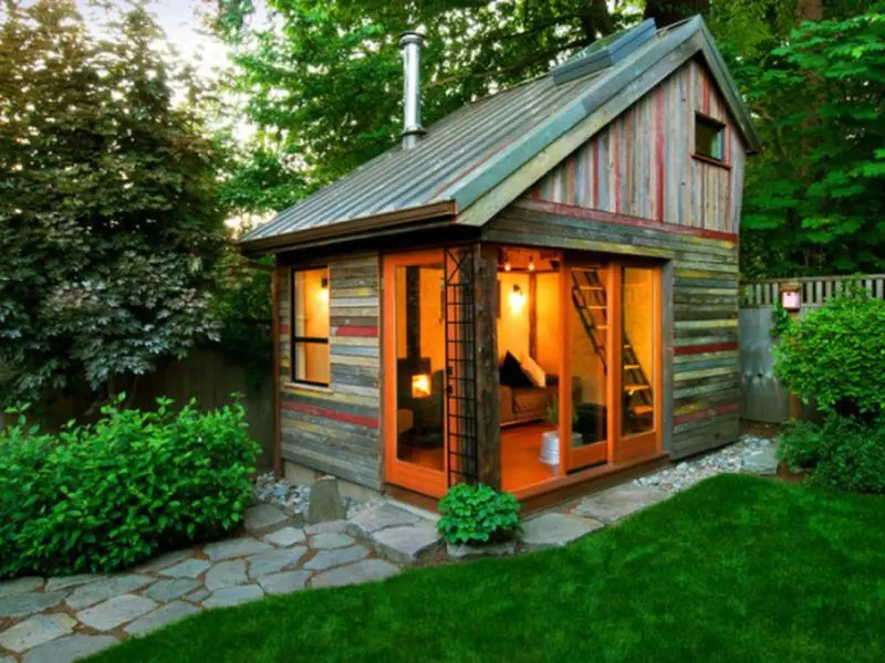 Nhà gỗ sân vườn